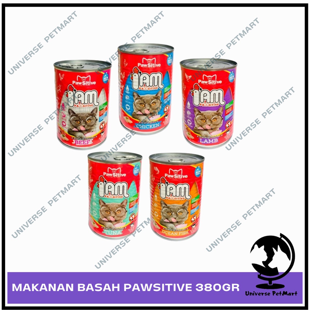 Makanan Basah Pawsitive Cat Can 380gr / Makanan Kaleng Kucing