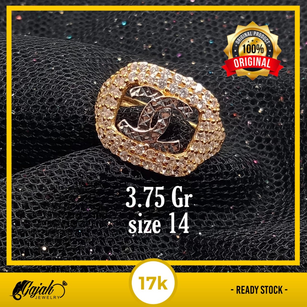 Cincin emas 17k - 3.75 gr kadar 750 - 4193