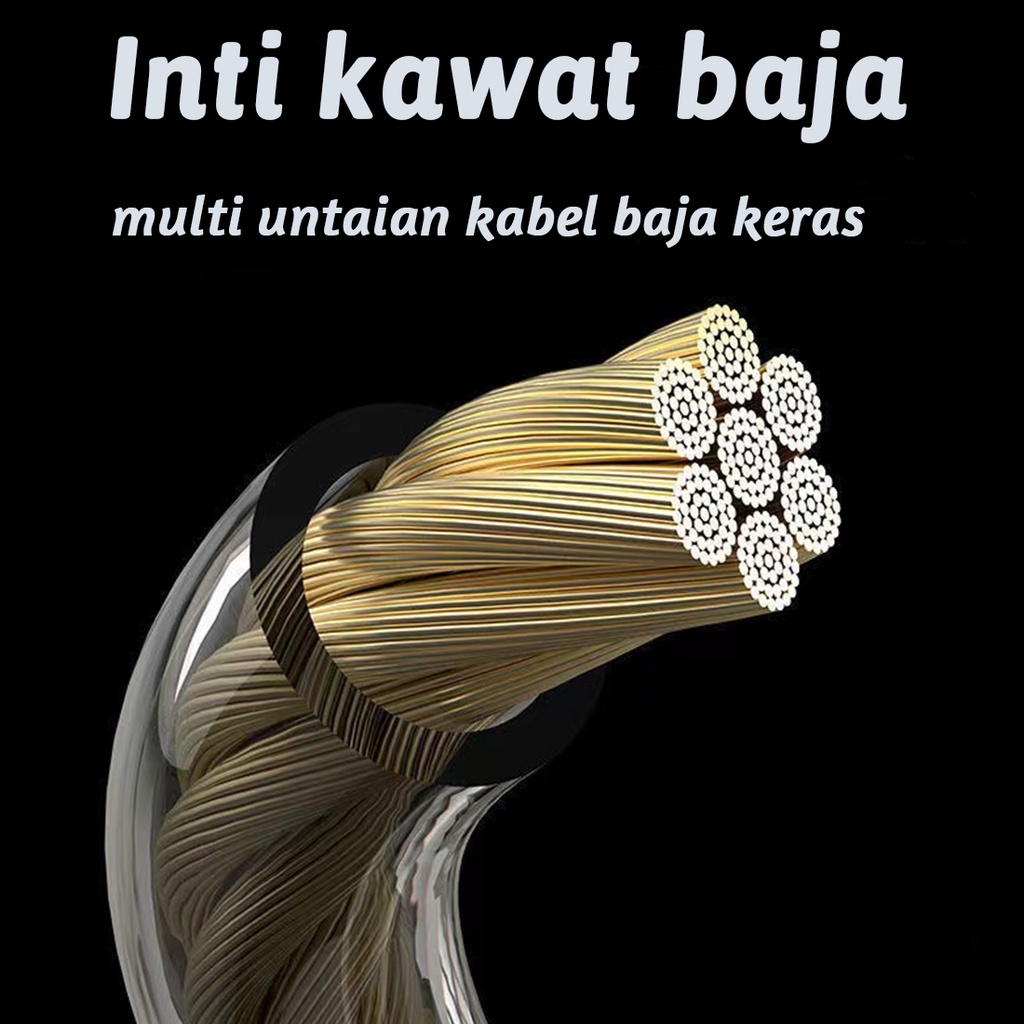 Tali Skiping/Alat Lompat Tali/Jump Rope Skiping Workout/Lompat Tali - Wojia