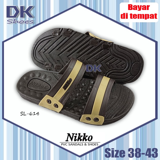 Nikko SL-614 M-XL / Sandal Laki Murah / Sandal Kuliah / Sandal Tahan Air / Sandal Kerja / Sandal Kekinian