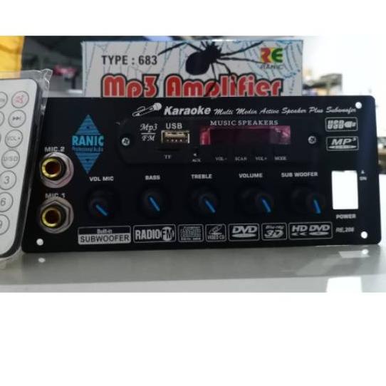 ➱ kit power amplifier speaker aktif plus MP3 USB 750W PMPO spider ➧