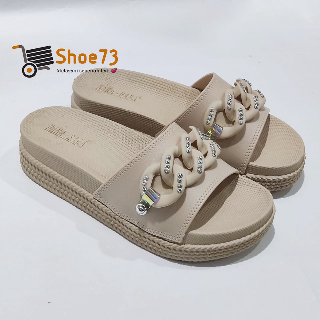 BARA BARA JSL 895 V - 35WB l Sandal selop rantai jelly wanita l Sendal kokop cewek impor