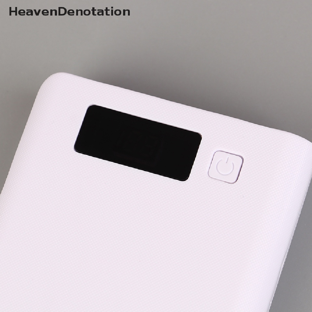 [HeavenDenotation] 8x18650 DIY Power- Bank Box Untuk CASE Dual USB Charger Untuk w/Lampu LED HDV