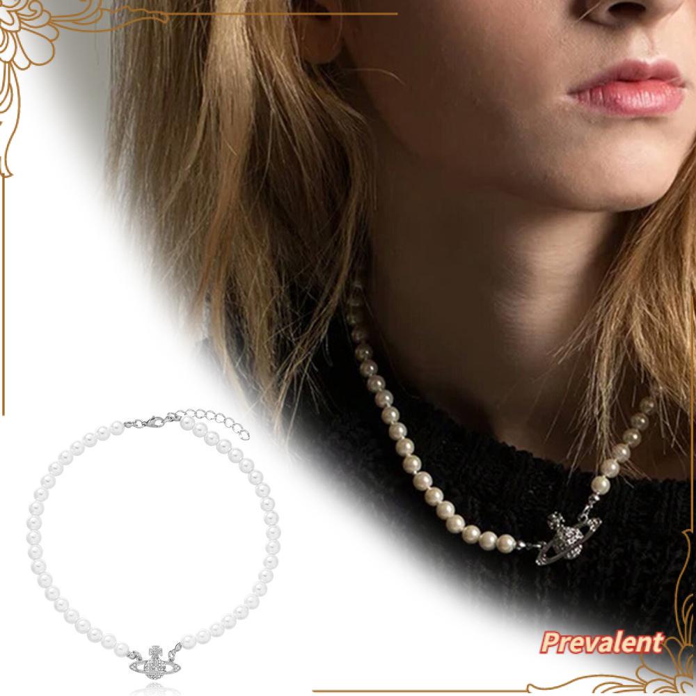 Preva Choker Fashion Wanita Elegant Planet Pendant