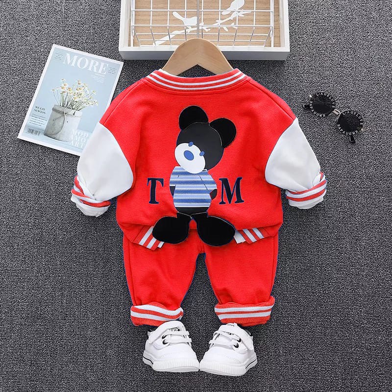 NEW FASHION UNTUK ANAK LAKI-LAKI DAN PEREMPUAN 3IN1 BABY TOM JACKET+KAOS+JOGER BISA PILIH WARNA SETELAN TERBARU CASUAL SEHARI-HARI TERPOPULER