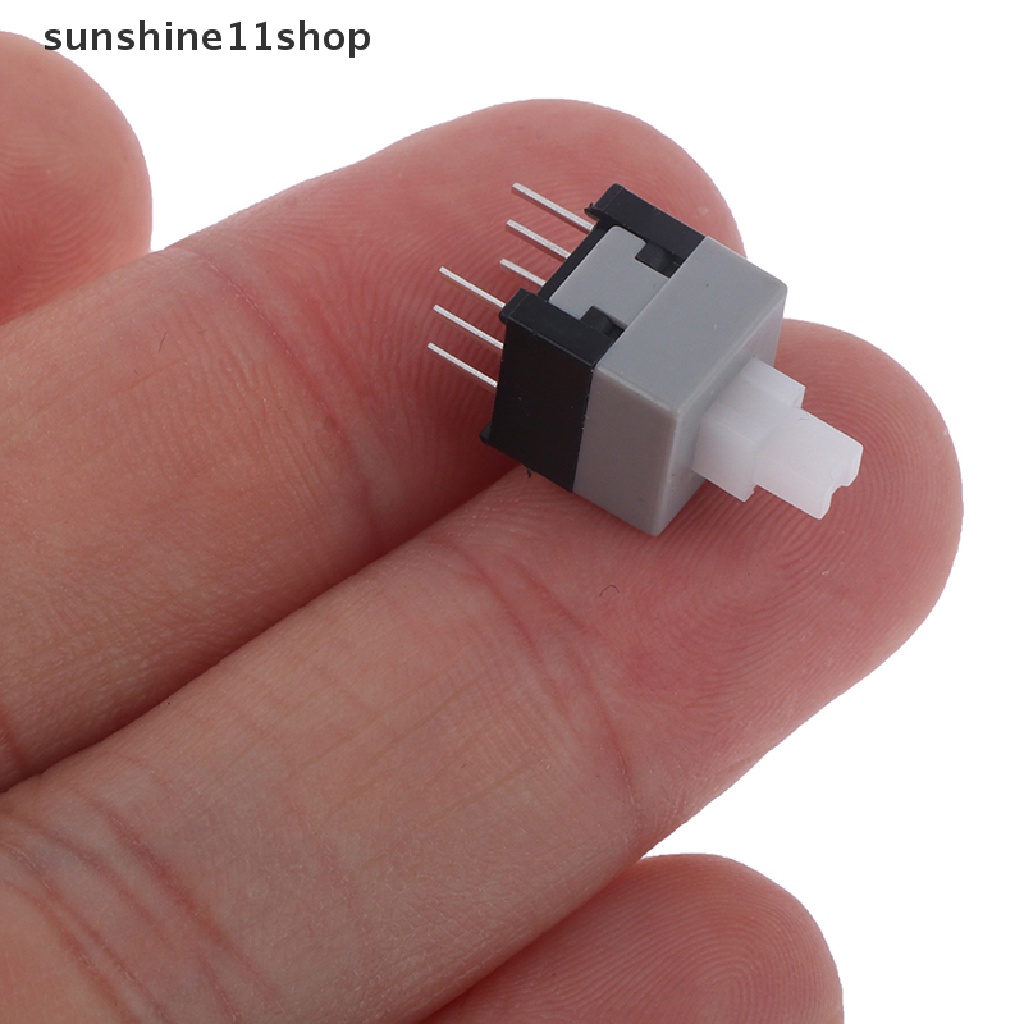 Sho 8.5 * 8.5MM Self-Locking Switch Square Head Double-Row 6kaki 3X3 Tombol Saklar N