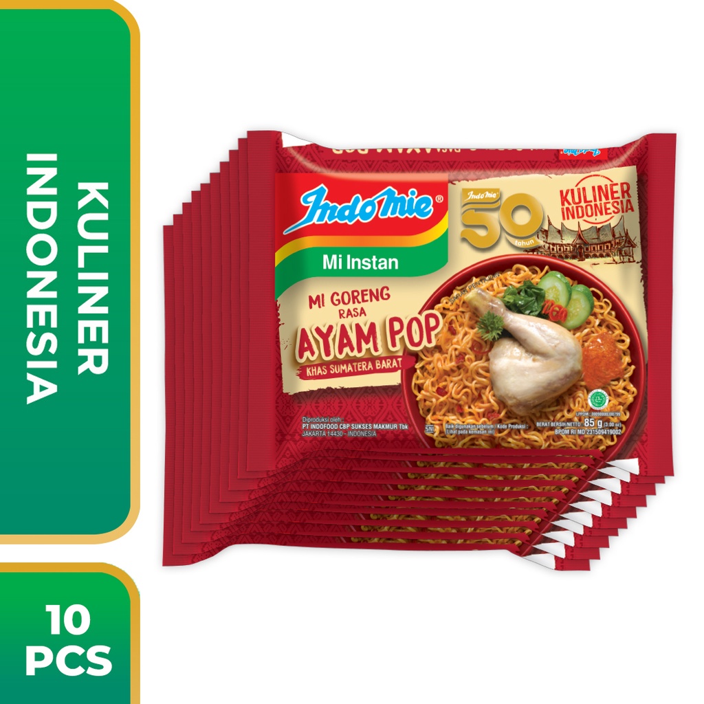 

10 Pcs - Indomie Mie Goreng Ayam Pop