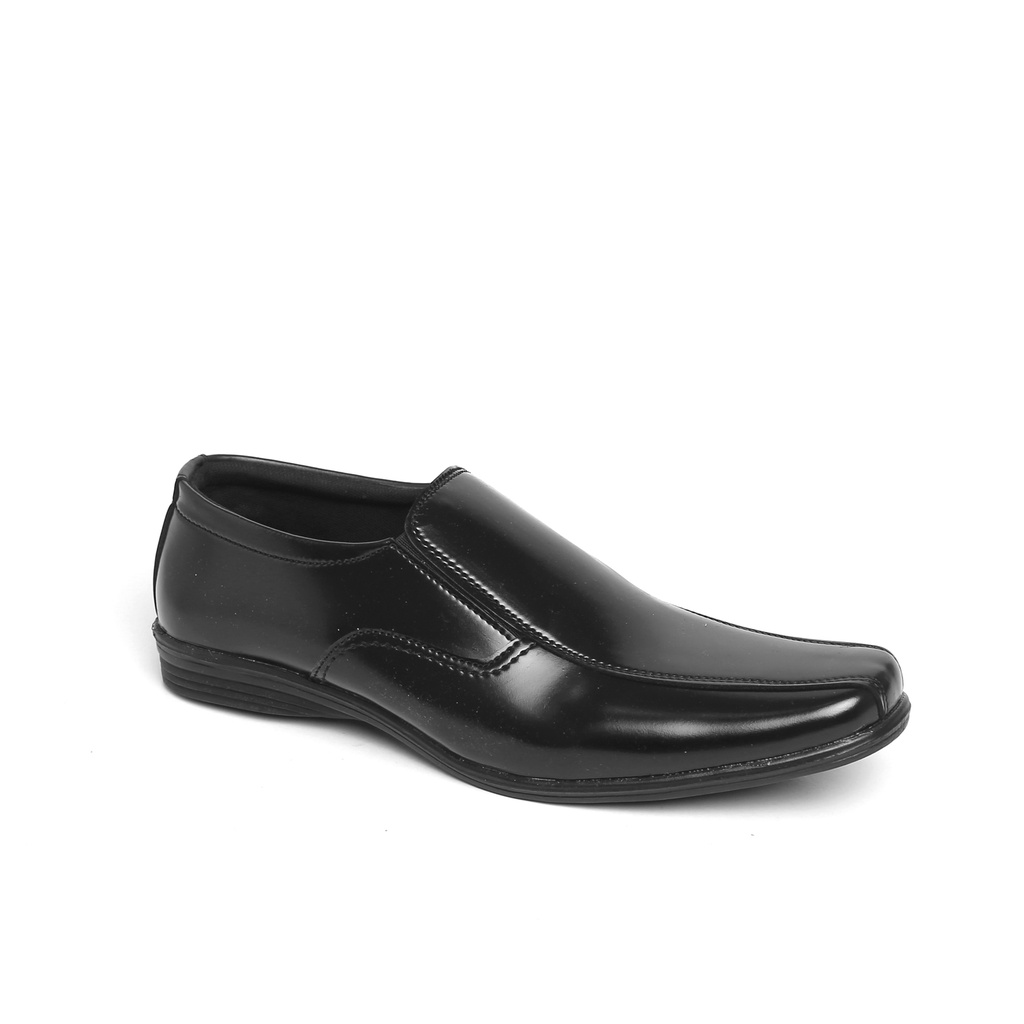 TR006 | Sepatu Slip On Hitam Tanpa Tali Pantofel Pria Casual Kerja Formal Kantor Original Laki | FORIND Terraforma