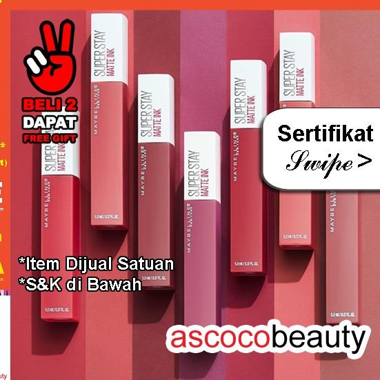 ☄ Maybelline Superstay Matte Ink [ ED 2024 - 2025 ] Lip Cream Transferproof | Spiced Red Blushed Bir
