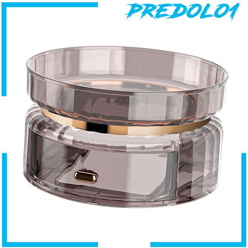 [Predolo1] Nampan Penyimpanan Putar Hias Simpan Tempat Toples Bumbu Untuk vanity