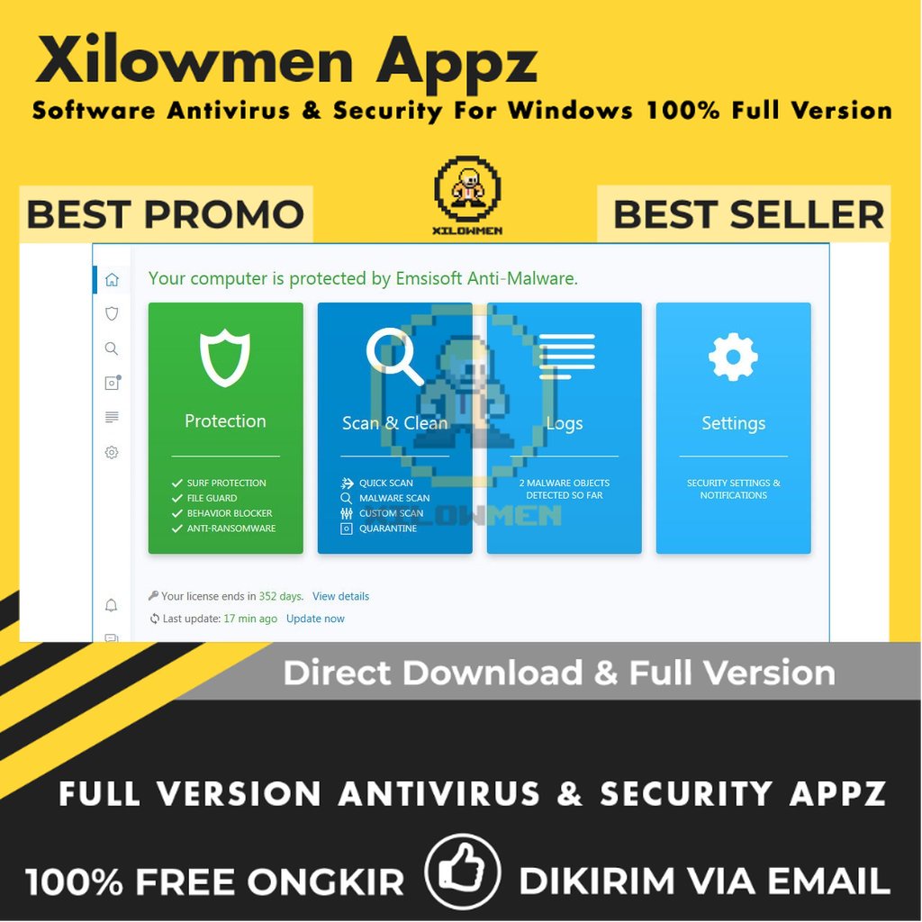 [Full Version] Emsisoft Anti-Malware 2023 Pro Security Lifetime Win OS - Perlindungan komprehensif dari malware dan virus