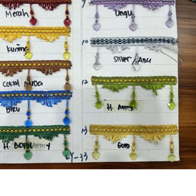 ❈ RENDA GORDEN | RENDA KRISTAL 1 ROLL ❊