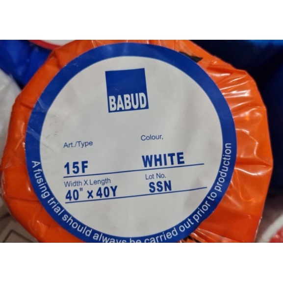Kain Keras Babud 15F Lem Tipis - Kain Keras Tipis 15F Lem - Kain Keras Lem Babud 40"  Kain Keras Ker