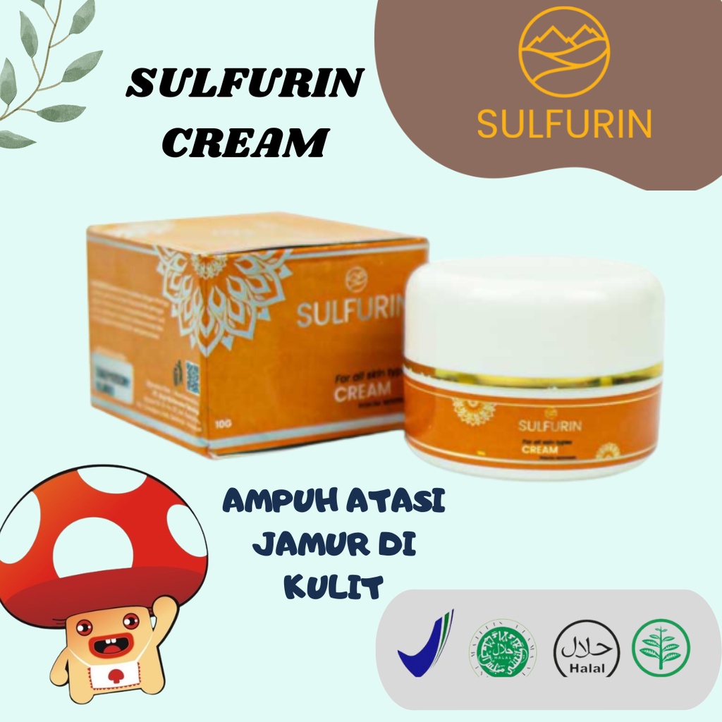 SULFURIN cream atasi panu kadas kurap berbagai penyakit jamur kulit sulfur belerang TERAMPUH BPOM