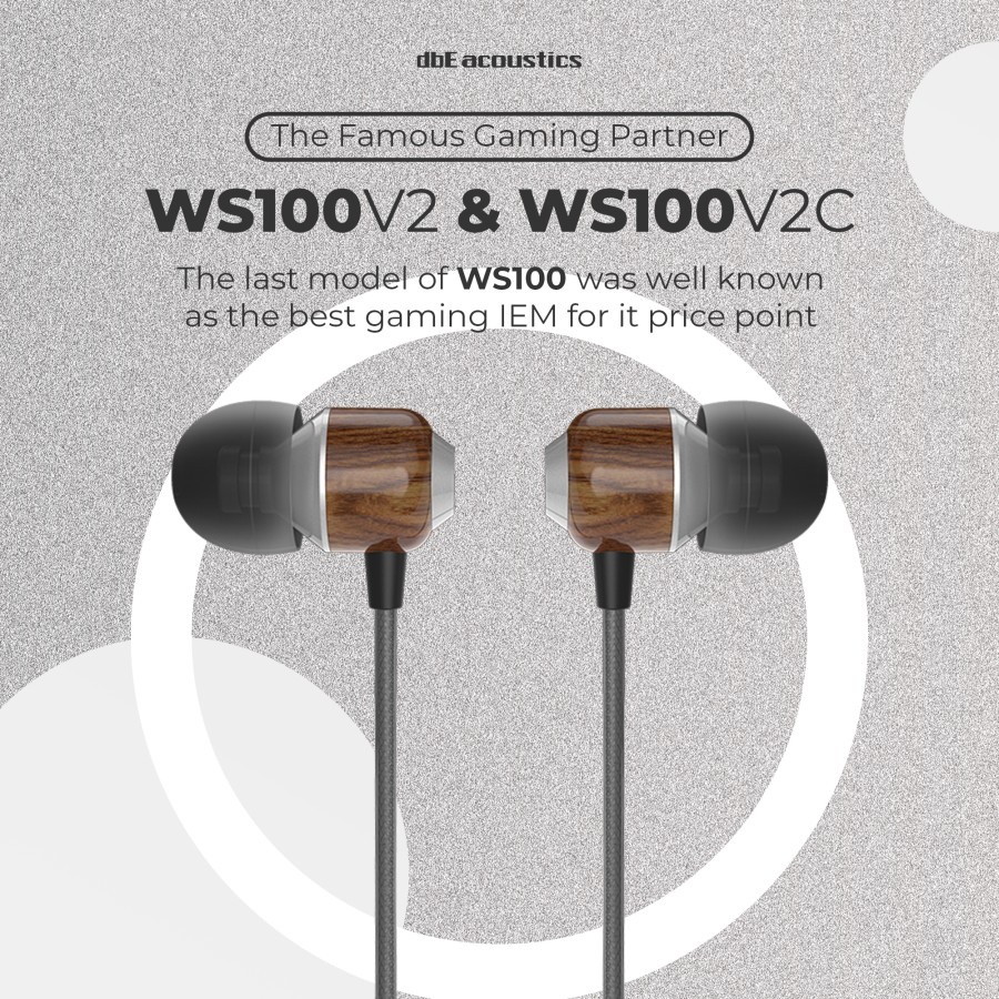 Earphone dbE Acoustics WS100 V2C Type-C Wooden Housing