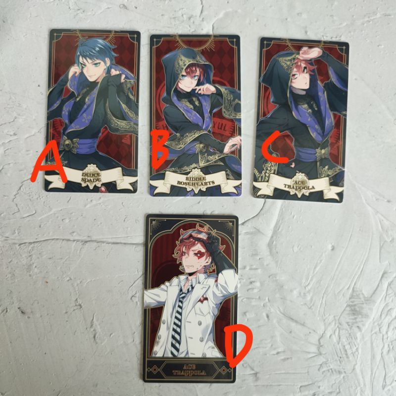official merch twisted wonderland arcana card heartslabyul riddle dkk