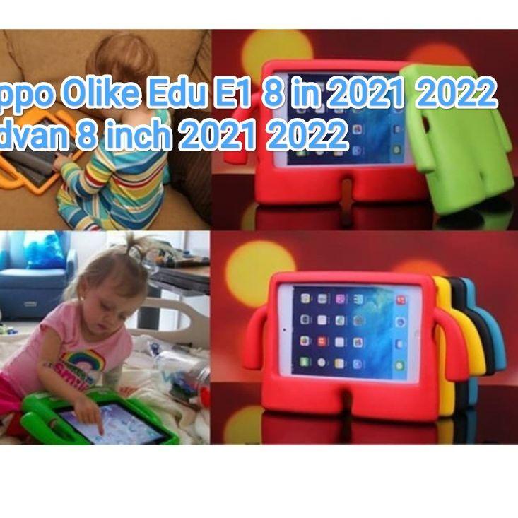 ♠ Case Oppo Olike Edu E1 / Oppo Oase Oapad 8 inch /advan Tab 8 Android Tablet 8in ,Olike edu Tab E1 ,Tablet belajar elite , Advan Belajar , Gallilea , 8001, 8002 Kids Case Cover Ibay Karakter Anak Belajar Online Zoom Nyaman ◙