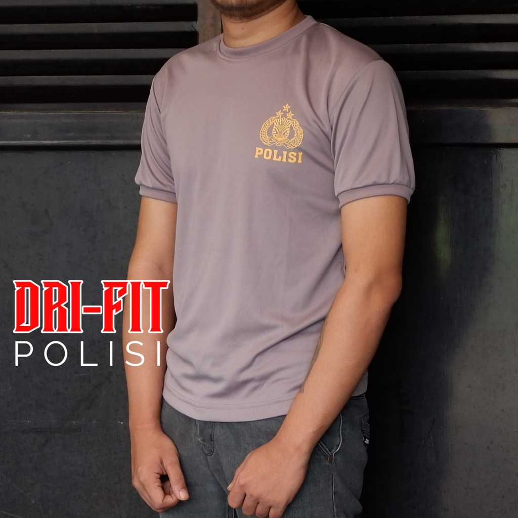 Terbaru Kaos Polisi pria Lengan Pendek Bahan Dryfit