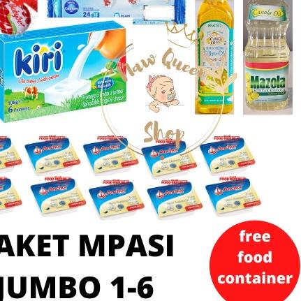 

♣ PAKET MPASI LENGKAP JUMBO ( BELCUBE + KIRI + BABYBEL + CASA DI OLIVA / EVOO + MAZOLA + ANCHOR) ♤