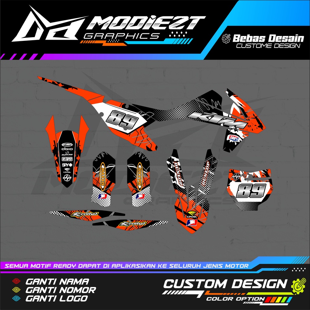 DECAL KTM 250 2015 - 2017/KTM SIXDAY STRIPING KTM 250 STRIPING FUL BODY