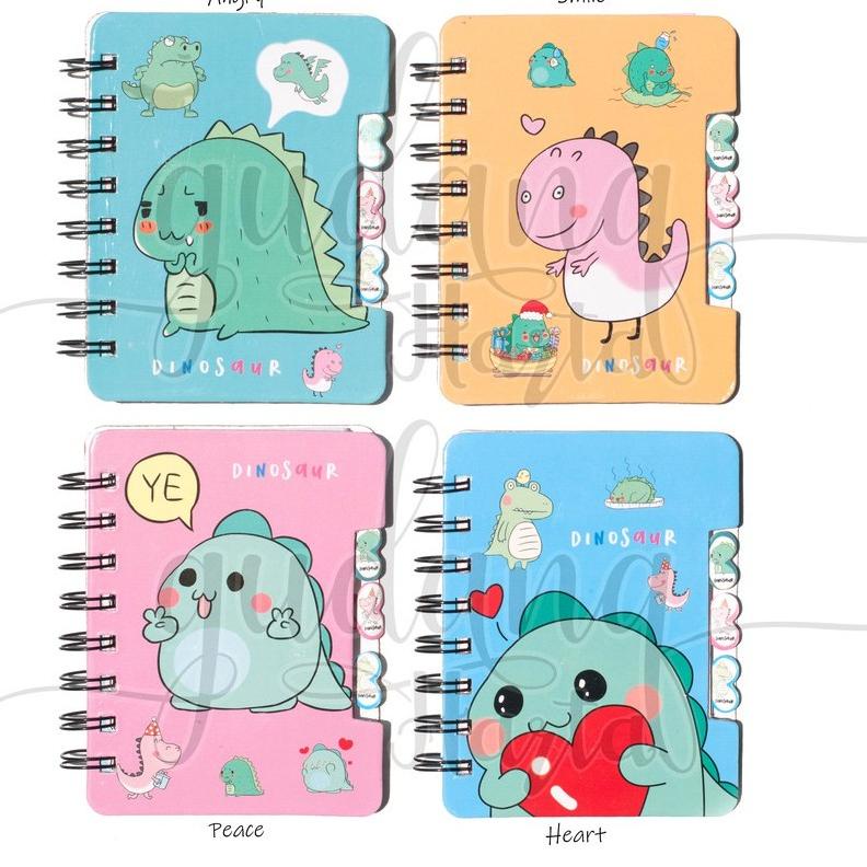 

V96 Notebook Dinosaurus Imut Buku Tulis Memo Mini Dino Lucu Note Book Notes GH 308081 PALING BAGUS ㅠ