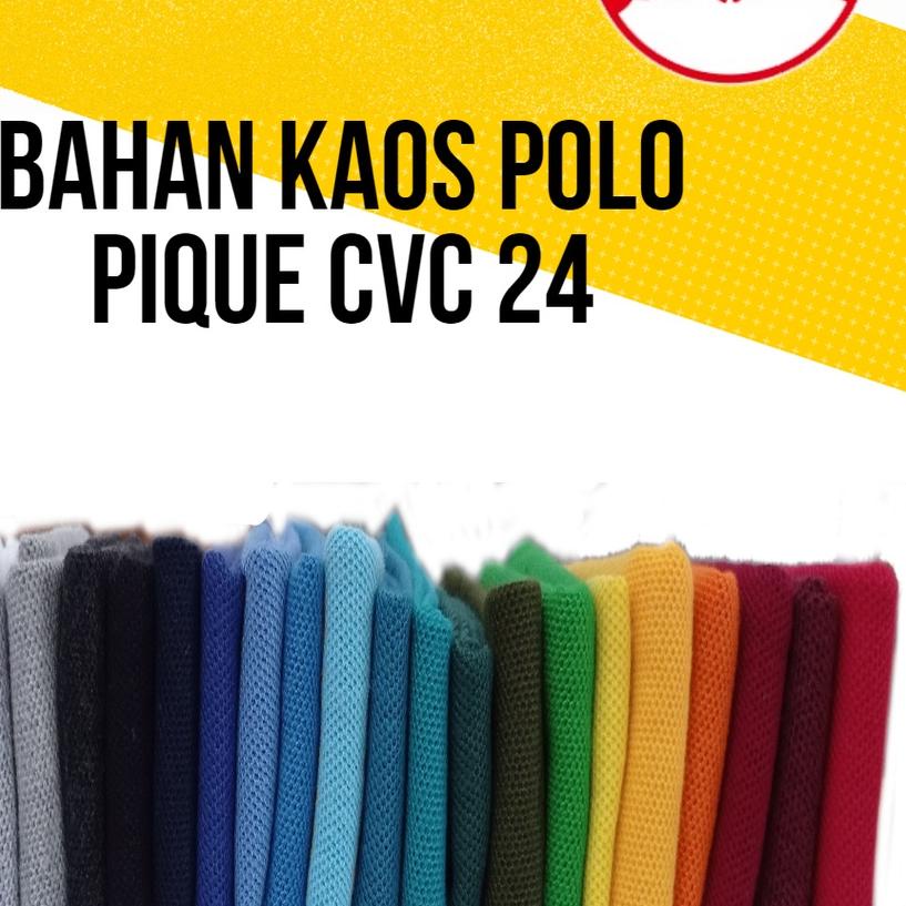 ✺ Pique/Lacoste CVC 24s per KG | Bahan Kain Kaos Polo /Kaos Krah ♪