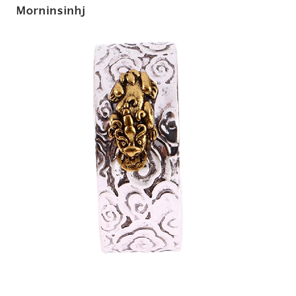 Cincin Mornin Feng Shui PIXIU Ch Amulet Kekayaan Keberuntungan Ukir Kitab Suci Ring id