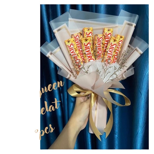 

❤️ H-Day ❤️ Buket cokelat dairy milk Cad bury Silverqueen kado Valentine Pasangan Couple