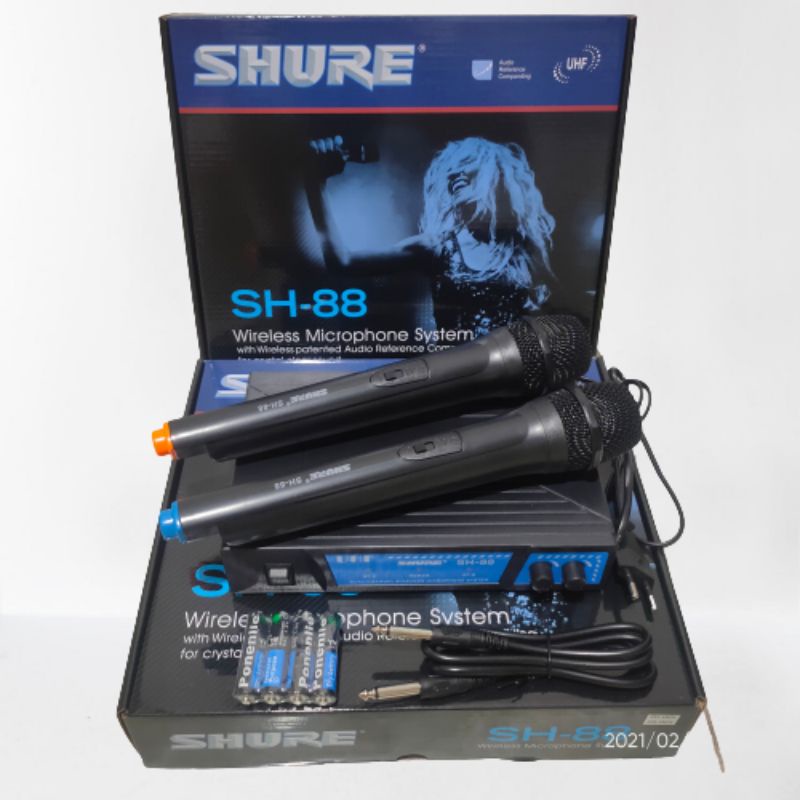 mic wireless SHURE SH-88 wireless microphone UHF SHURE SH88