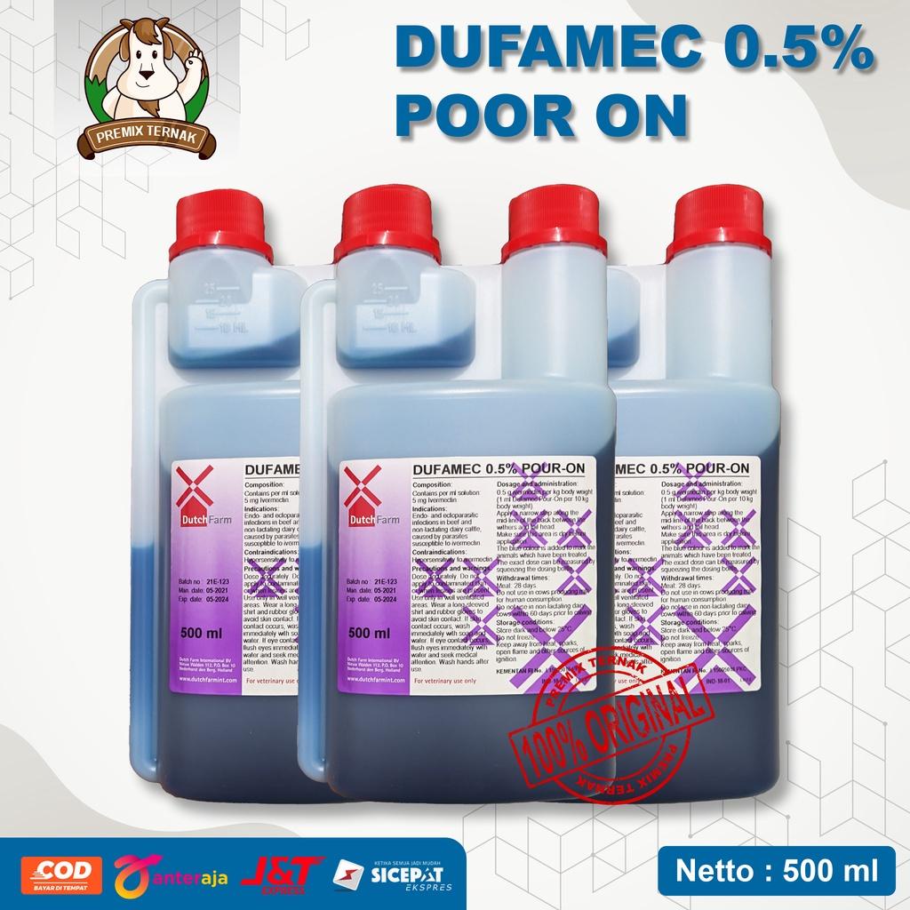 OBAT CACING Kutu Parasit Tetes Punggung AMPUH I Untuk Sapi Kambing  I DUFAMEC 0,5% POUR ON 500ml Bes