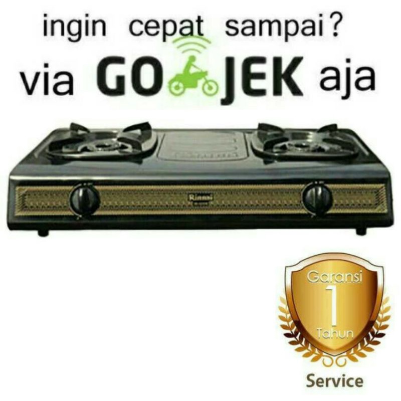 Kompor Gas 2 Tungku RI 522S Kompor Gas Rinnai Murah RI 522 S Batik