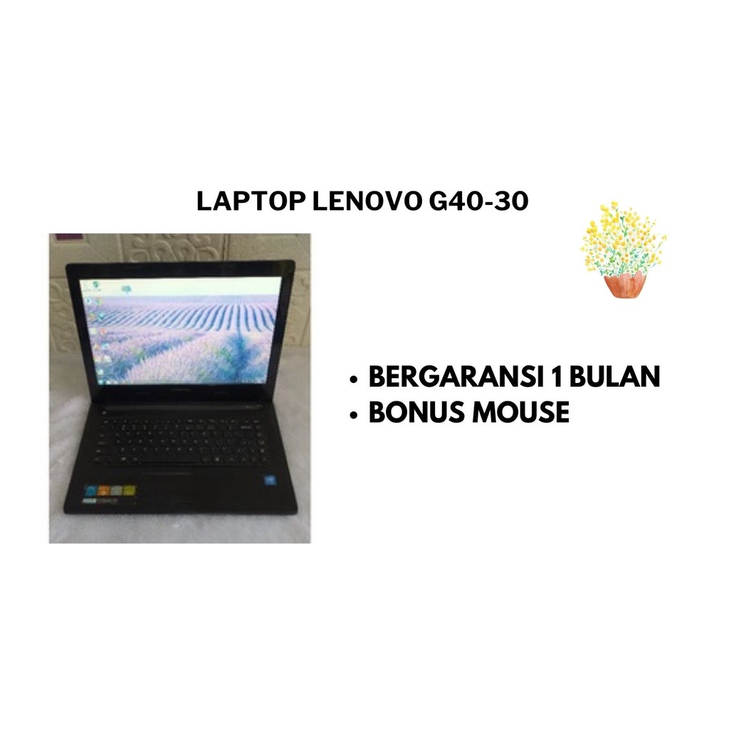 LAPTOP LENOVO G40-30,LAPTOP BEKAS BERKUALITAS,LAPTOP SECOND MURAH,LAPTOP GAMING SECOND