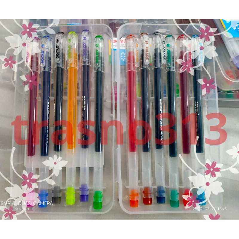 

Terlaris ✨ -Ballpoint Joyko 12 Warna 0,5 Gel Pen Murah Bagus- 2.2.23