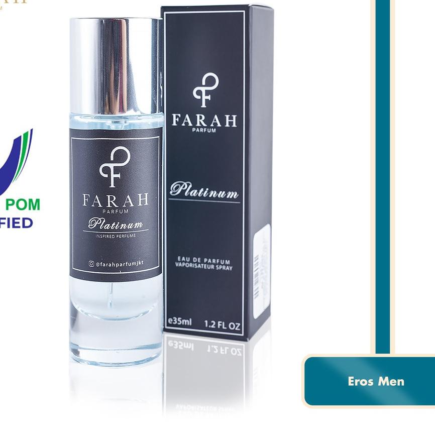 ✧ Farah Parfum Eros Men - Platinum - Parfum Pria ➤
