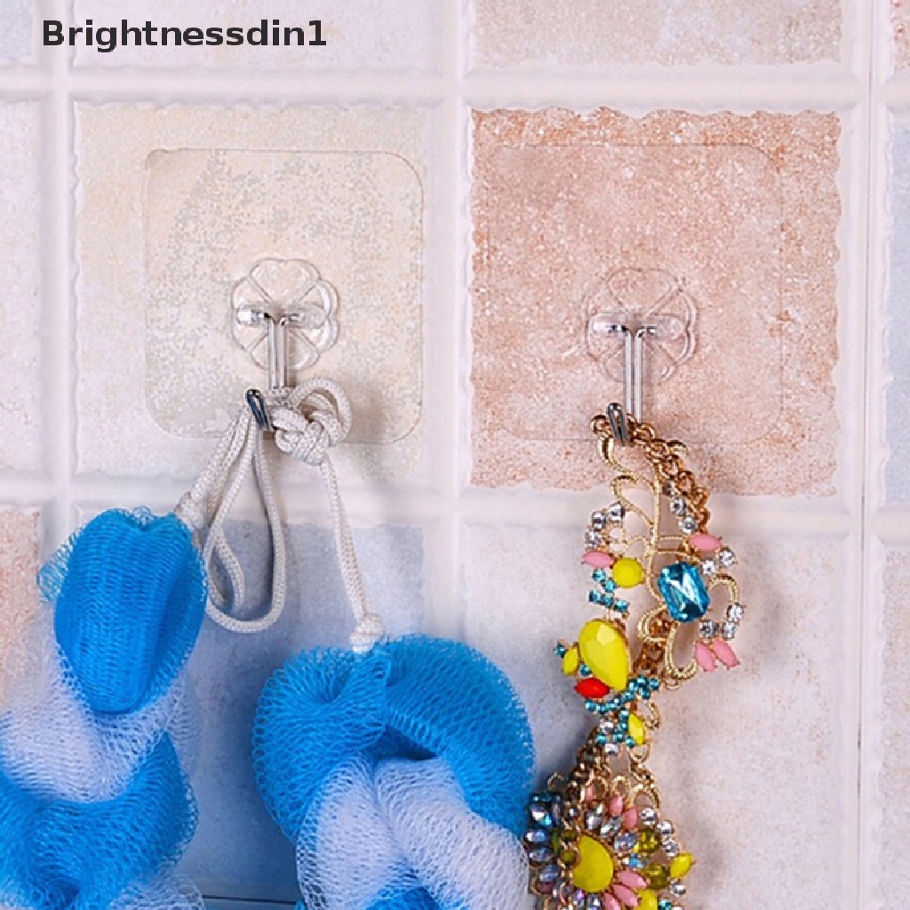 [Brightnessdin1] 3x Gantungan Hook Dinding suction cup sucker Transparan Kuat Untuk Kamar Mandi Dapur  Butik