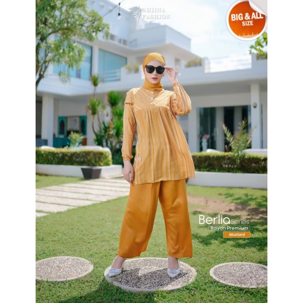 berlia one set dari ghina.setelan rayon.setelan celana.setelan adem