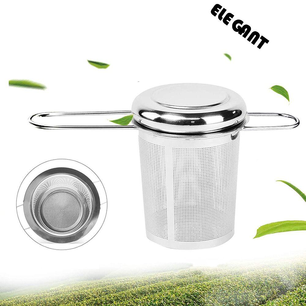 [Elegan] Tea Infuser Kitchen Cups Diffuser Fine Mesh Stainless Steel Herb Filter