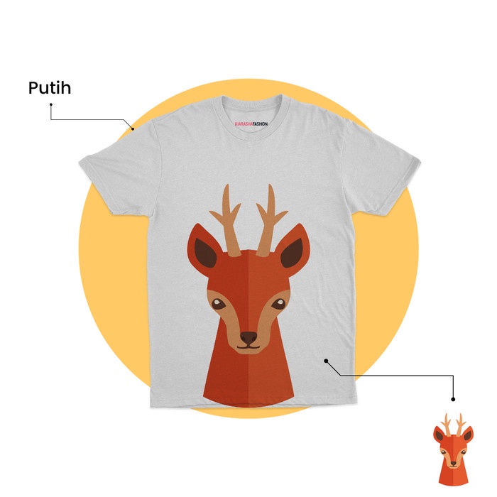 Kaos Anak Motif Safari - Roe - Putih, 1