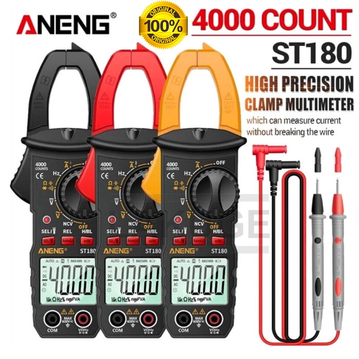 ANENG ST180 Digital Clamp Multimeter Tang Ampere 4000 Count