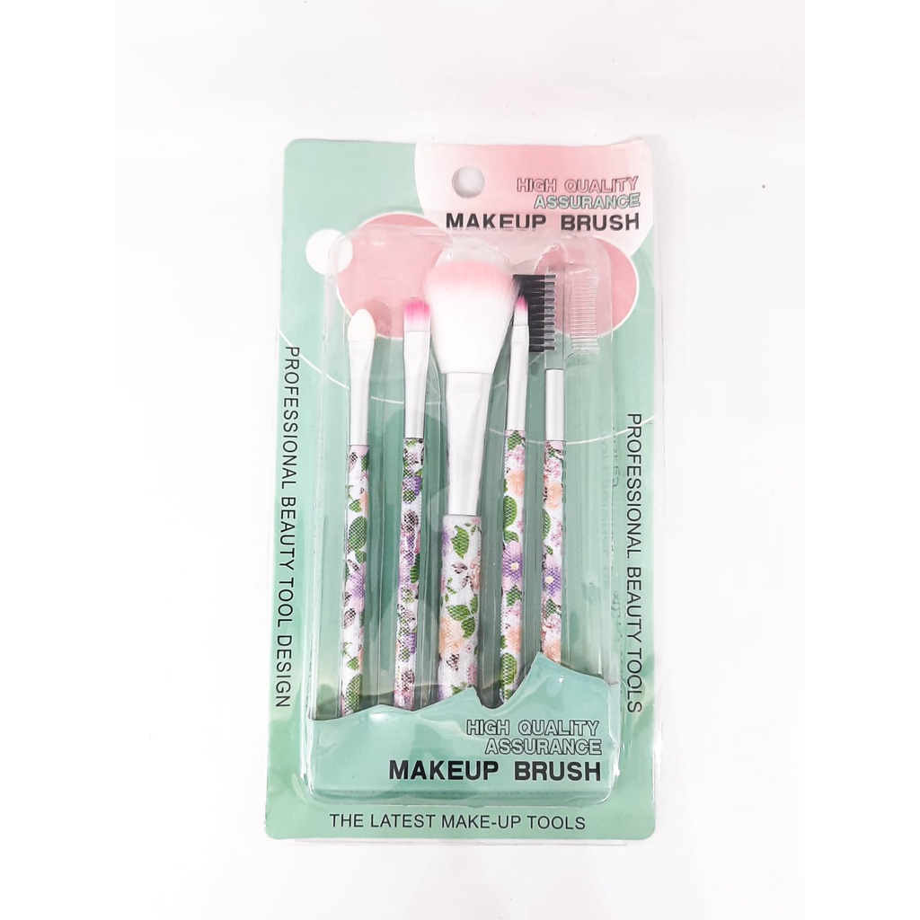 (NCS) Kuas Make Up Set isi 5 pcs Karakter / Makeup Brush 5 in 1 Kemasan Mika