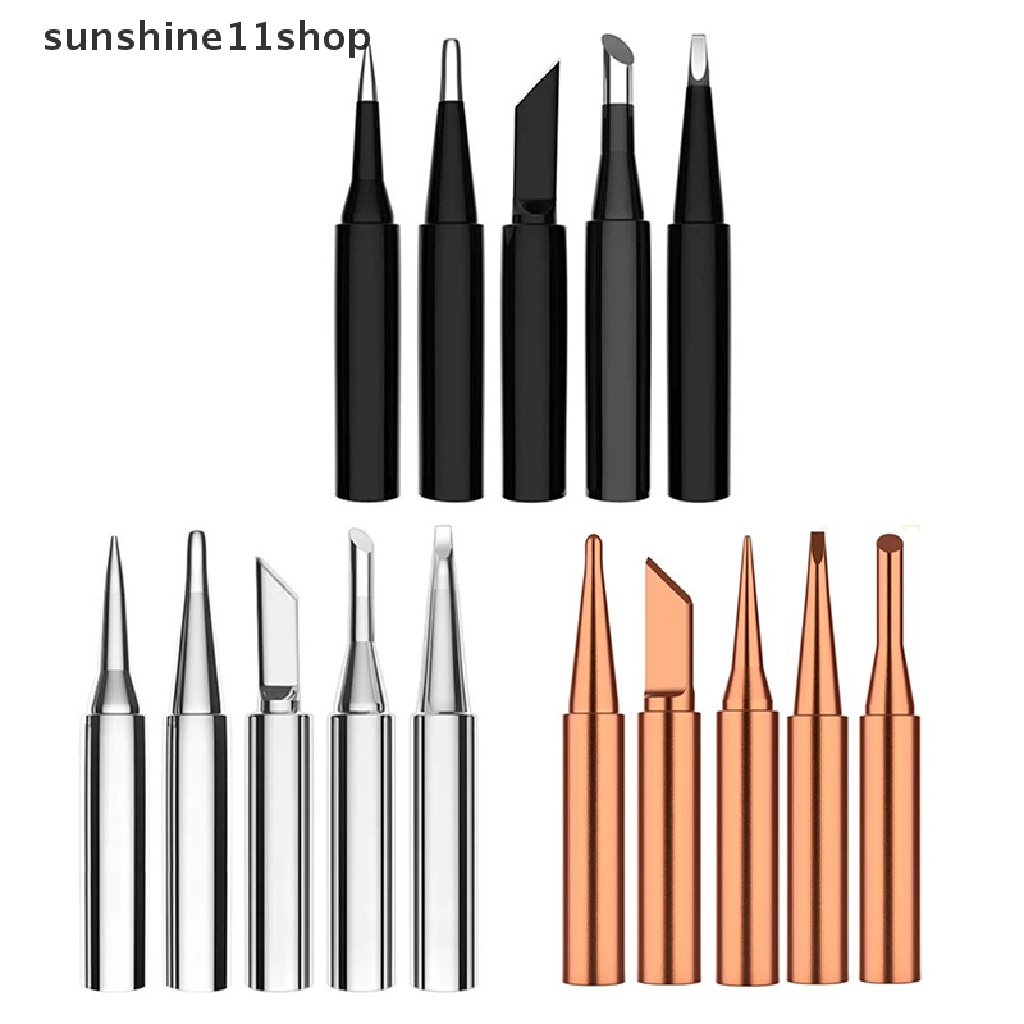 Sho 5Pc I+B+K+2.4D+3C Solder iron Tembaga Murni 900M soldering iron Kepala set Dalam N