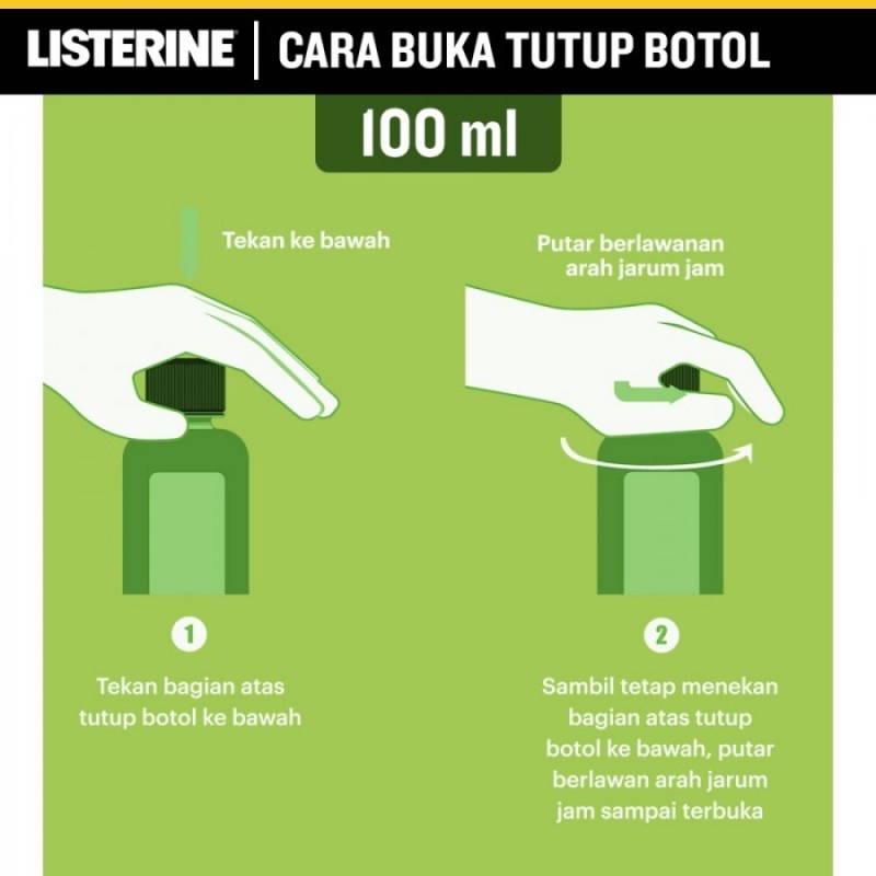 Listerine Antiseptic Mouth Wash Obat Kumur Siwak - 100 ml