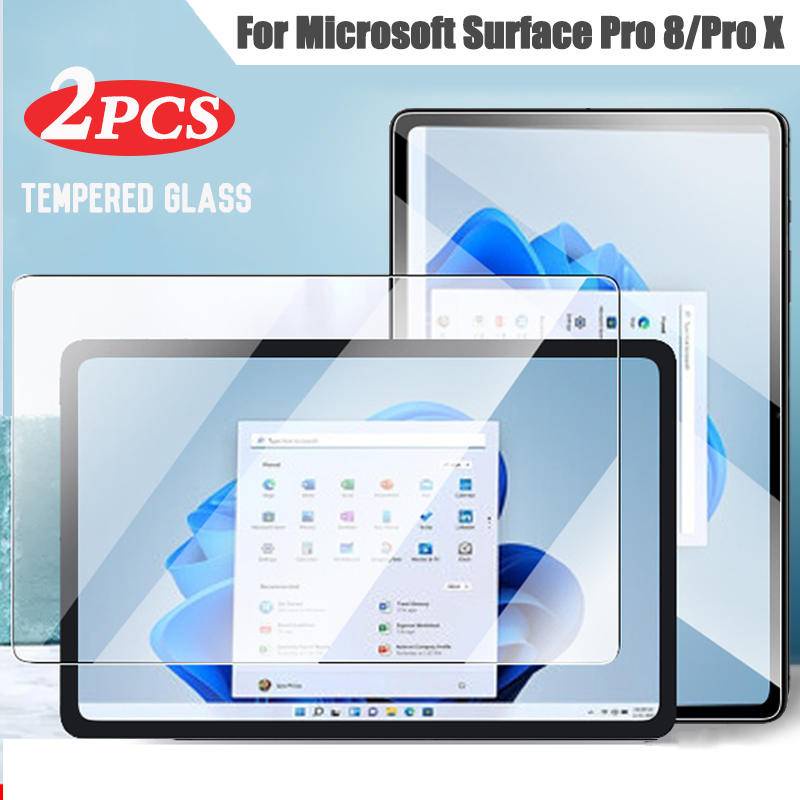 For Surface Laptop Book Go 1 2 3 4 5 9H Tempered Glass Pelindung Layar Kaca Film Pelindung Anti Gores Untuk Microsoft Surface Pro 3 4 5 6 7 8 9x2021 10.8 12.3 13.0 Inch