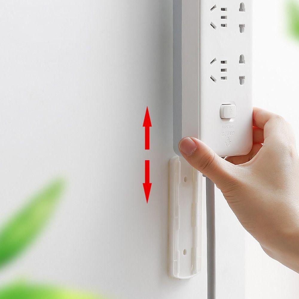 POPULAR Holder Colokan Removable Kitchen Board Socket Desktop Organizer Gantungan Dinding Kabel Fixer Rak Menandai Steker Gratis