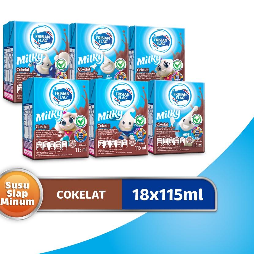 

❅ Frisian Flag UHT Milky Cokelat 115ml x 18 ☁