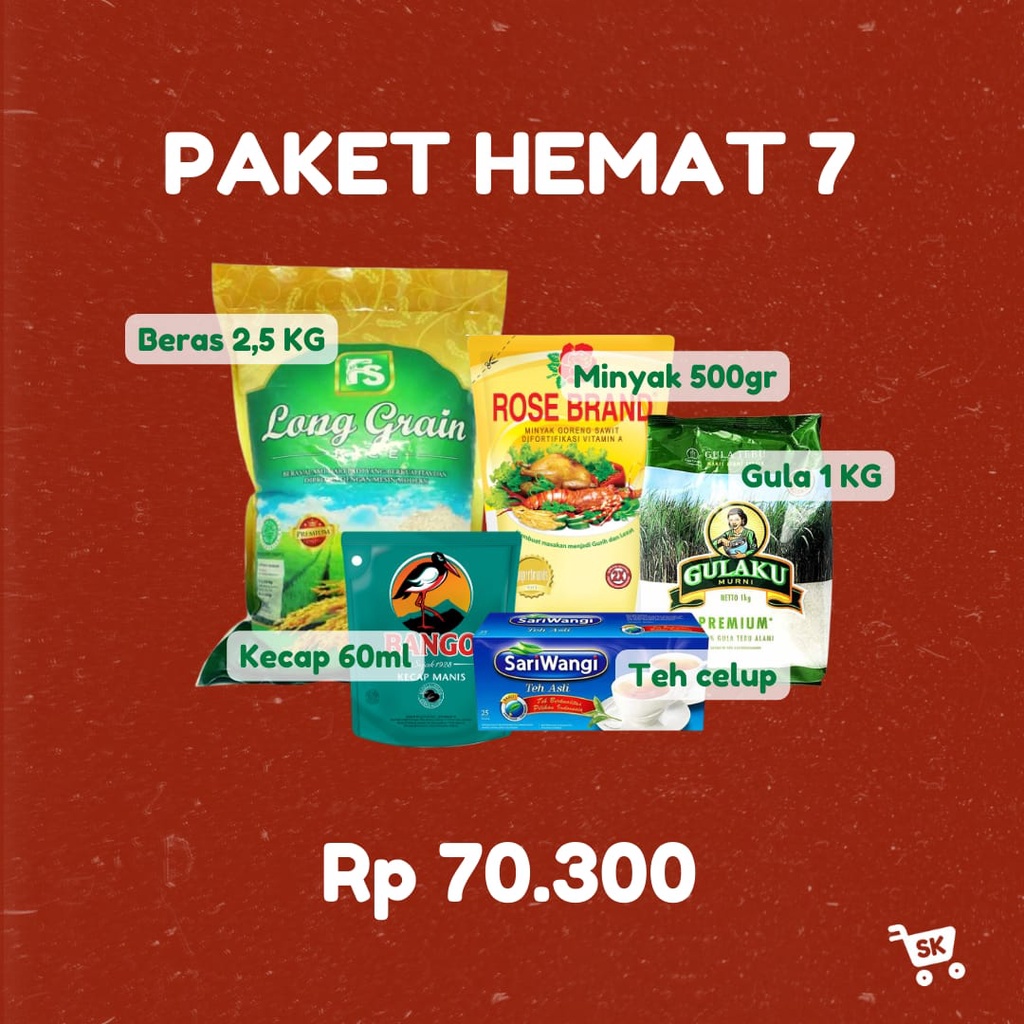 

PAKET SEMBAKO - PAKET HEMAT 7