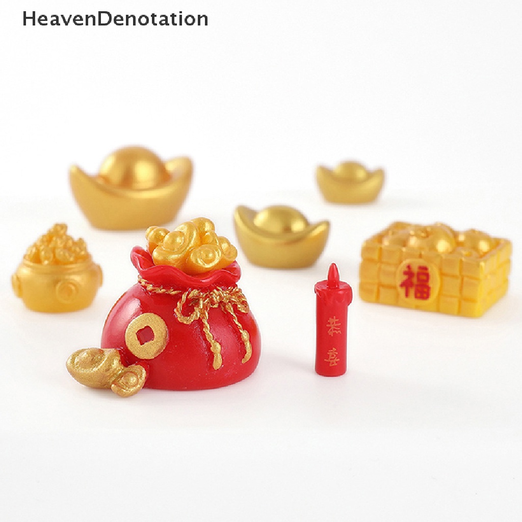 [HeavenDenotation] 2023 New Year's New Year micro landscape resin small ornaments gold tree HDV