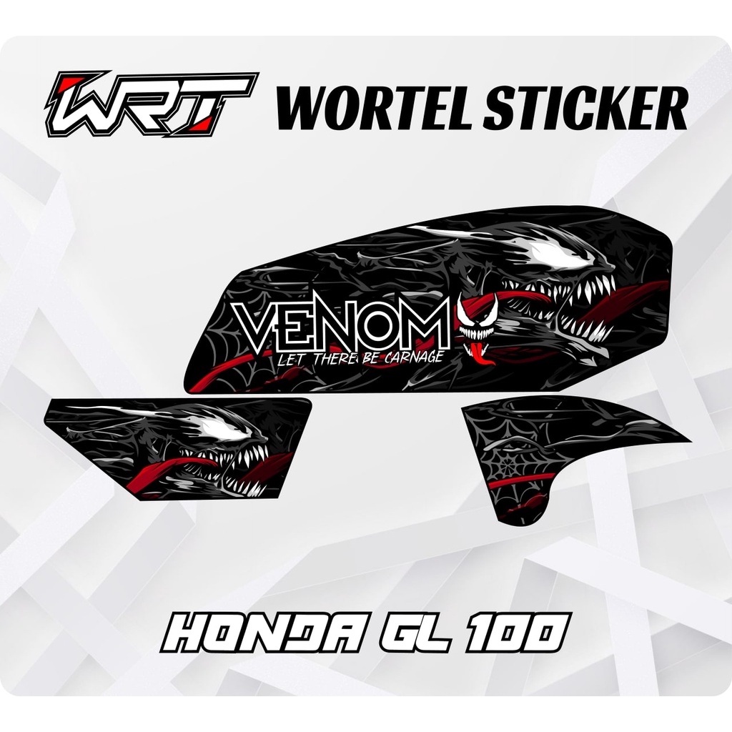Striping GL100-Stiker Hologram Decal Motor GL 100 Venom