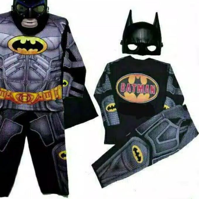✷ GRATIS TOPENG / BAJU ANAK BATMAN TOPENG SAYAP / KOSTUM ANAK BATMAN SAYAP ➦