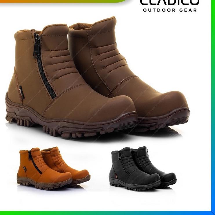 ➸ Sepatu Sefty Pria Ujung Besi Original | Septi kerja proyek | Septy murah | Safety tanpa tali Cladi